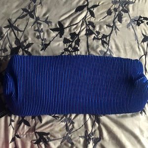 Royal blue slouchy clutch purse